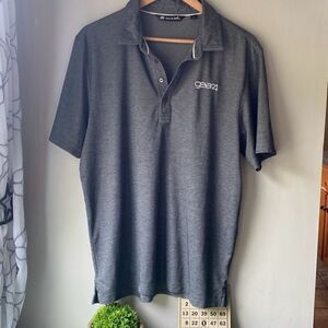 Travis Matthew mens polo shirt size large gray golf‎